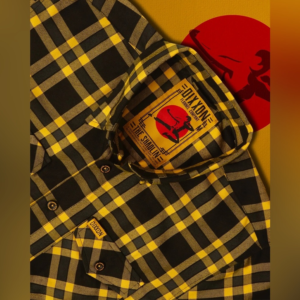 Dixxon Shaolin Wu-Tang Flannel Button Down XL